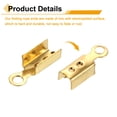 thumbnail image 4 of 400 Pcs Fold Over Cord Ends, 10.2x2.5mm Ribbon Crimp Ends Cap, Clasp Tips for Leather Craft Making Diy (Light Gold), 4 of 6