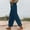 Blue, variant on Womens Elastic Waist Abstract Printed Split Hem Straight Leg Pants, Light Flowing Fabric with Drawstring Casual Trousers Blue S