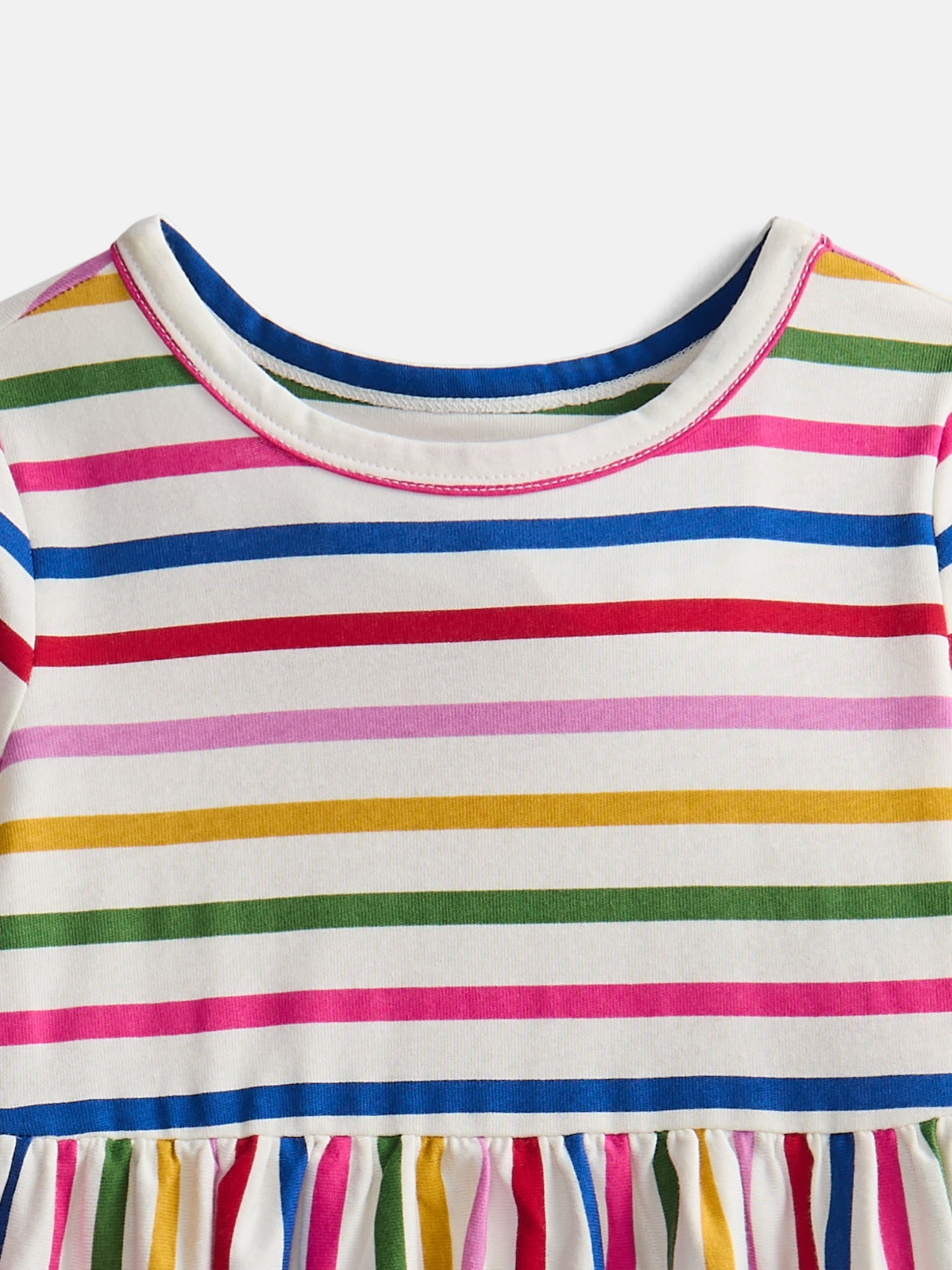 Wonder Nation Baby and Toddler Girls' Play Dress with Long Sleeves, Sizes 0M-5T