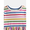 thumbnail image 2 of Wonder Nation Baby and Toddler Girls' Play Dress with Long Sleeves, Sizes 0M-5T, 2 of 4