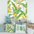 thumbnail image 2 of Designart ' Yellow Flowers and Tropical Foliage II ' Modern Canvas Wall Art Print, 2 of 4