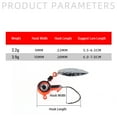 thumbnail image 2 of 25Pcs Jig Heads Hooks Kit Freshwater Fishing Lures with Imitation, 2 of 8