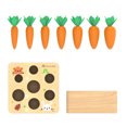 thumbnail image 3 of Juego De Zanahorias Insertadas, Juguete Educativo Superficie Finamente Pulida Juguete De Rábanos De Madera Suave Para Tirar, Para Niños Anggrek DF1911, 3 of 8