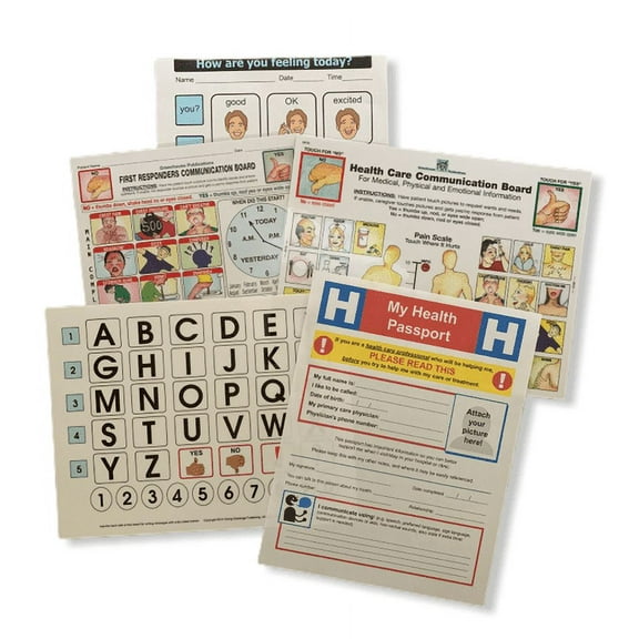 Emergency Medical Care Communication Kit - 5 Essential Health Communication Boards