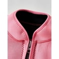 thumbnail image 3 of inhzoy Womens 2mm Thermal Neoprene Wetsuit Top Long Sleeve Zippered For Swimming Surfing Snorkeling Pink XL, 3 of 5