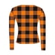 thumbnail image 5 of RKSTN Women's Long Sleeve Ribbed Knitted Shirts Oversized Crewneck Plaid Print Slim T Shirts Top Womens Casual Plus Size Round Neck Checkered Printed Stretch Loose Comfy Tee Fall Spring Clothes, 5 of 8