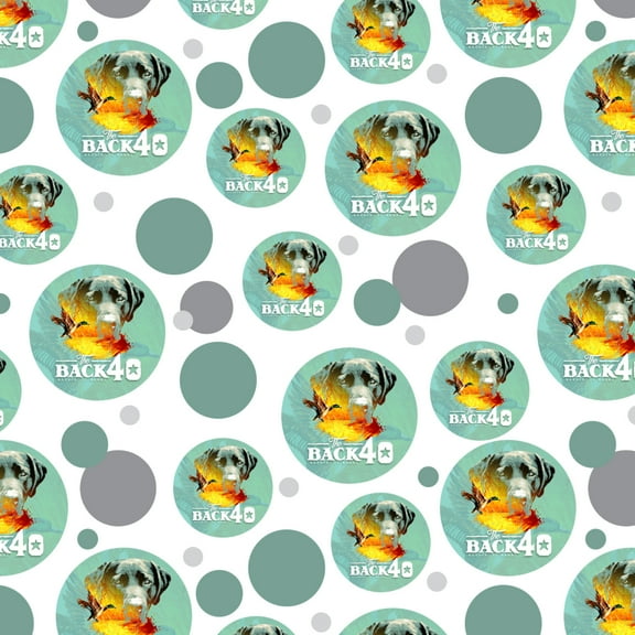 Back 40 Barn Keepin' It Rural Lab Dog Mallard Duck Hunting Premium Gift Wrap Wrapping Paper Roll