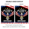 thumbnail image 4 of 4pcs 250th Anniversary Flag 250 Years of Freedom Flag with Eagle 1776-2026 Patriotic Flags Outdoor Lawn Garden Decor Doubleside Linen, 4 of 5