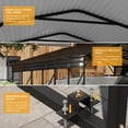 thumbnail image 4 of 20' x 30' x 8.5' Heavy Duty Metal Carport with Galvanized Steel Roof, Steel Carport Kits Outdoor with Metal Roof, Galvanized Car Shelter for Tractors, Pickup, Boat, Car, 4 of 9