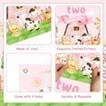 thumbnail image 5 of Sursurprise Pink Farm Animals 2nd Birthday Decorations for Girl, Oink Baa Moo I am Two Banner Backdrop, Number 2 Balloon, Farm Yard Party Supplies, 5 of 6