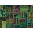 thumbnail image 1 of Ahgly Company Machine Washable Indoor Rectangle Oriental Turquoise Blue Modern Area Rugs, 3' x 5', 1 of 4