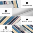 thumbnail image 6 of Blue Yellow Red Striped Outdoor Rug for Patio/Deck/Porch, Non-Slip Large Area Rug 4 x 6 Ft, Modern Stripes Art Farmhouse Indoor Outdoor Rugs Washable Area Rugs, Reversible Camping Rug Carpet Runner, 6 of 8