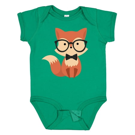

Inktastic Cute Hipster Fox Gift Baby Boy or Baby Girl Bodysuit
