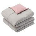 thumbnail image 6 of Reversible Down Comforter, Medium Warmth (37-Ounces of Fill) Full-Queen Size Blanket, -Grey, 6 of 8