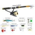 thumbnail image 7 of 1.8m Telescopic Fishing Rod & Spinning Reel & Fishings Bag & Fishings Lure Kit, Telescopic Fishing Pole and Reel Combos for Starter Travel Saltwater Freshwater, Gifts for Men, 7 of 7