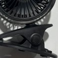 thumbnail image 2 of Ventilador de clip portátil Bearachild giratorio 360 grados Electrónica Negro Tipo de Batería, 2 of 6