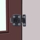 thumbnail image 2 of Pestillo antirrobo para mayor seguridad del hogar, protección para puertas y ventanas de aleación de zinc negro, 2 of 8