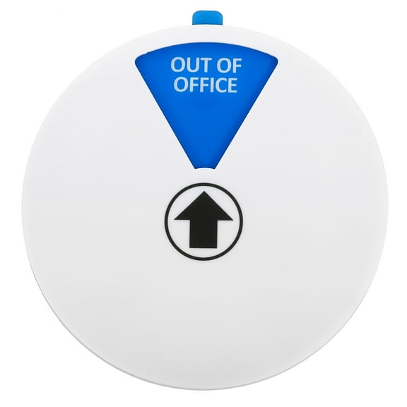 Uxcell 6" Privacy Sign 6 Options Do Not Disturb/Please knock/Out of Office/In a Meeting/Back Soon White