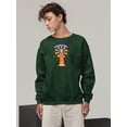 thumbnail image 2 of Happy Assumption Of Banner Sweatshirt Men -Image by Shutterstock, Male 3X-Large, 2 of 4