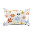 thumbnail image 7 of Yayeee Pillowcase Standard Size Set of 2 Satin Wrinkle Resistant Pillow Case, Colorful Retro Floral, 7 of 7