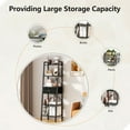 thumbnail image 7 of Tydimor 5-Tier 59.5" Ladder Bookshelf with Removable Drawers Narrow Bookcase for Living Room,Black Oak, 7 of 7
