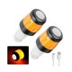 thumbnail image 2 of 2Pcs Electric Scooter Handlebar Lights LED Warning Light Handlebar End Plugs Waterproof Turn Signal, 2 of 5