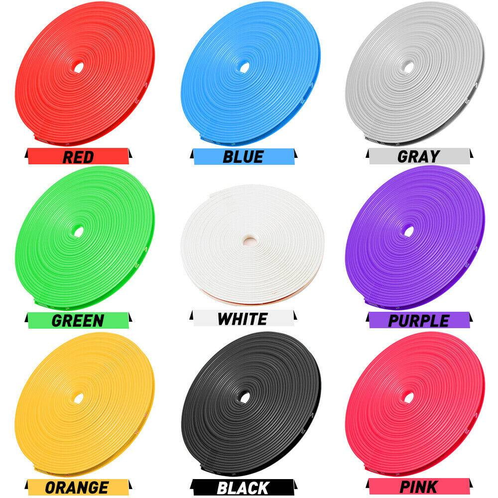 17-20 Inches, White DREVRERD Multicolor Tire Care Protector Wheel Hub Silicone Sleeve Protector for Ford Chevrolet Audi Jeep Subaru Toyota Nissan Honda All The car Styling 