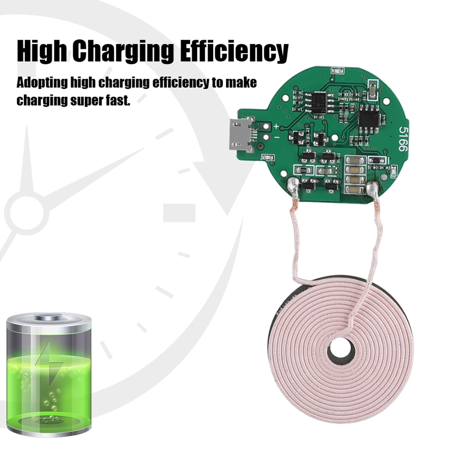 QI Wireless Charger Transmitter Module,High Charging Efficiency Mini Wireless Charger Transmitter Module QI Wireless Charger Transmitter Adapter Extended Durability