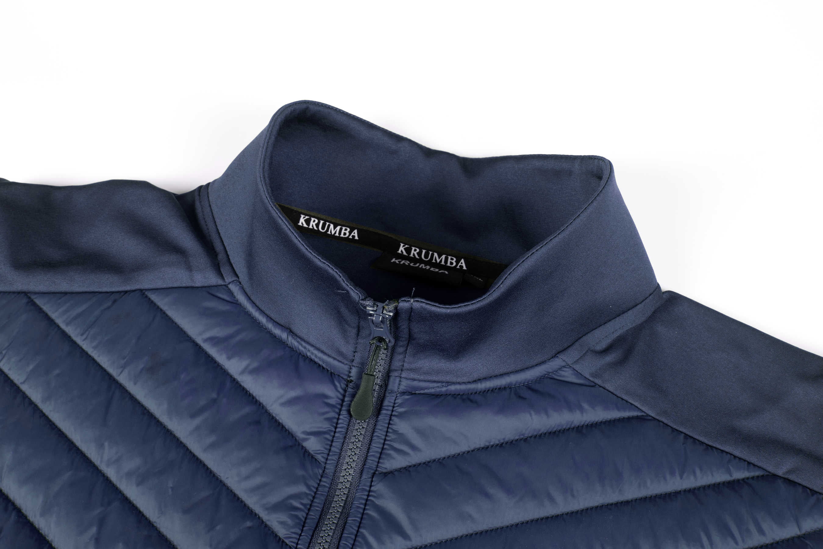 Krumba Mens Sleeveless Lightweight Vest: Zip Up Quilted Pockets Packable Jacket - Casual for Outdoor Running Hiking Travel Navy Size 2XL