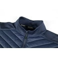 thumbnail image 3 of Krumba Mens Sleeveless Lightweight Vest: Zip Up Quilted Pockets Packable Jacket - Casual for Outdoor Running Hiking Travel Navy Size 3XL, 3 of 8
