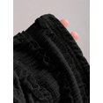thumbnail image 6 of Black Ruched Halter Maxi Dress With Adjustable Neck Tie, 6 of 6