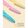 thumbnail image 3 of ZHUYING 60 Pcs Eyebrow Razor, Multipurpose Exfoliating Dermaplaning Tool for Face, Facial and Eyebrow Shaper with Precision Cover for Women Men, Easy to Use, 3 of 7