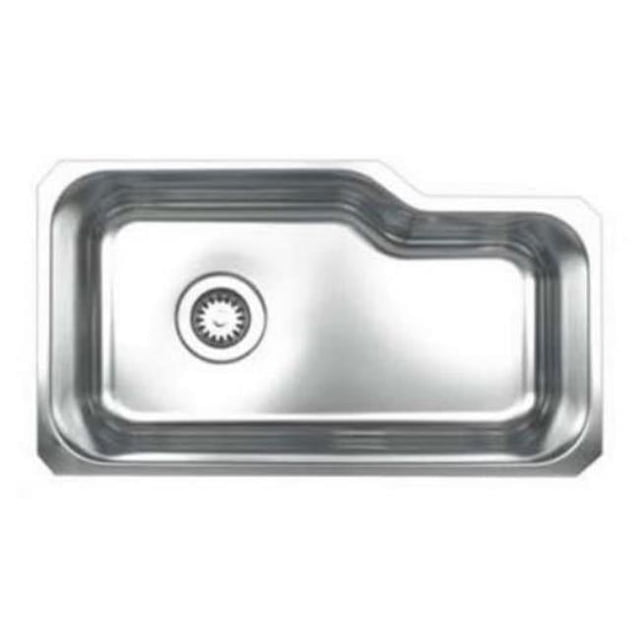 Whitehaus Collection WHNUB3016 32.12 Po Noahs Collection Bol Simple sous Évier en Acier Inoxydable Brossé