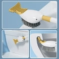thumbnail image 5 of Toilet Brush With Holder, Long Handle Toilet Bowl Brush, Compact Design, 360° Cleaning Bristles, Wall Mountable, For Bathroom, Sink, Tub, Non-Scratch, Easy To Clean, Durable, 5 of 8