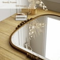 thumbnail image 4 of Easy4Home 36"x27" Vintage Mirror Arched Decorative Wall Mirror, Antique Gold, 4 of 6