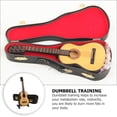 thumbnail image 4 of 2 Ensembles Mini Guitare Modèle Mini Guitare Décoration Mini Instrument Réaliste Cadeau, 4 of 8