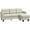 Beige, variant on HOMCOM 3 Seater Sectional Sofa, Sectional Couch with Ottoman, Dark Grey
