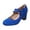 Blue, variant on Bow Dressy Shoes for Women Ladies Bride Wedding Spring Fall Fashion Casual Suede Pointed Toe Chunky Block Mid Heels Ballet Flat Slip on Dress Pumps Green Size 6