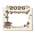 thumbnail image 2 of Wooden Graduation Photo Frame, Class of 2026 Engraved Desk Frame for 4x6 Inch Graduation Pictures, Grad Gift for High School & College Graduates, 2 of 9
