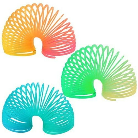 12 Pack Spring - Magic Spring - 1.5 in, Plastic, Glow-in-the-Dark, 12 Pk