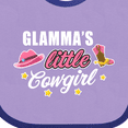 thumbnail image 4 of Inktastic Glamma's Little Cowgirl with Cowgirl Hat and Boots Girls Baby Bib, 4 of 4