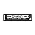 thumbnail image 2 of Traditional Bar & Grill Novelty Sign, Metal Wall Decor - 4x18 inches, 2 of 4