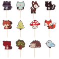 thumbnail image 1 of Creative 36Pcs Forest Animal Shape Cake Toppers Suitable For DIY Cake Decorations Featuring Lovely Elegant Display, 1 of 3