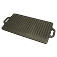 thumbnail image 1 of Winco IGD-2095 Rectangular Pre Seasoned Cast Iron Griddle - 20" x 9 1/2", 1 of 1