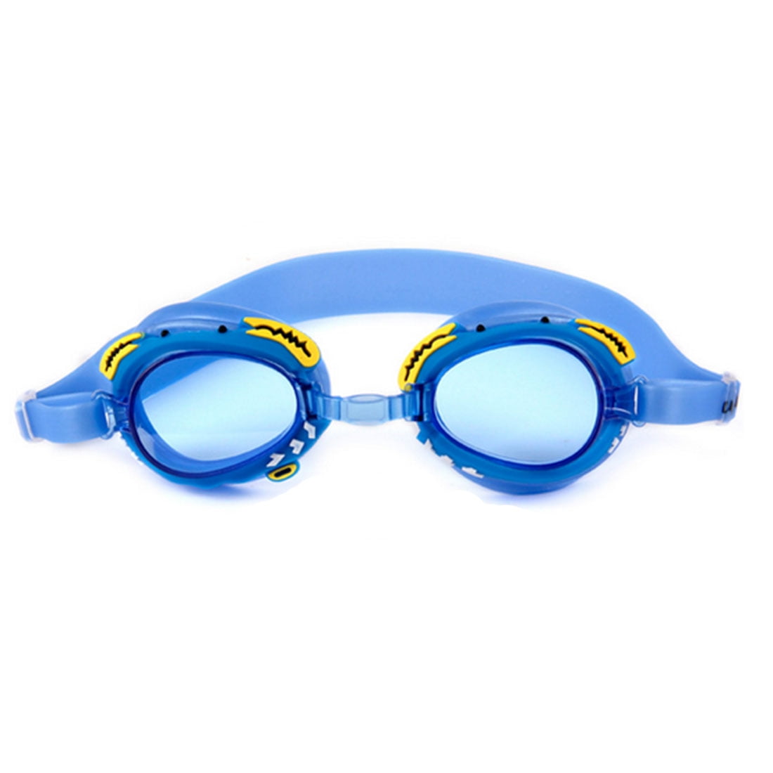 Waterproof Antifog Children Swimming Goggles Flat Glasses Blue Crab Type by