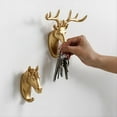 thumbnail image 5 of Wall Mounted Hooks Animal Rack Coat Caps Wall Hanger Horse Elephant Hooks Decorative Decor Bathroom Accessories C, 5 of 6