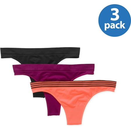 No Boundaries Seamless Thong 3 Pack Walmart Com