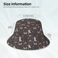 thumbnail image 3 of Kdxio Reflective Bucket Hat - French Bulldogs Print Bucket Hat for Men,Women, 3 of 6