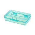 thumbnail image 1 of Estuche para lápices FloreceBien de plástico transparente, bonito estuche para lápices para estudiantes de arte con bocetos, sencillo, verde, 1 of 5