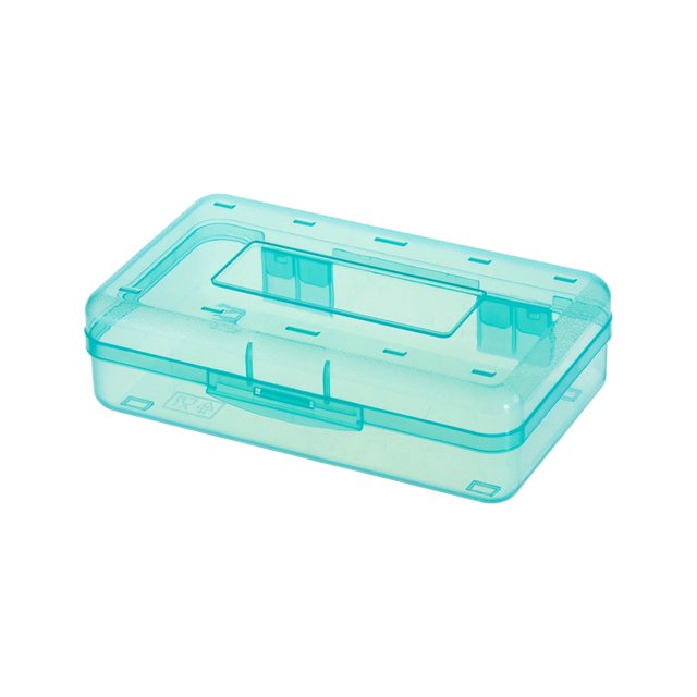 Estuche para lápices FloreceBien de plástico transparente, bonito estuche para lápices para estudiantes de arte con bocetos, sencillo, verde